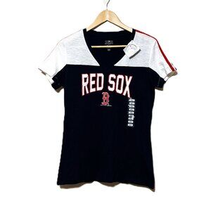 NWT Red Sox V-Neck Tee by General Merchandise, Size Small